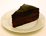 Fetta di torta sacher