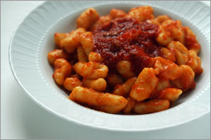 Gnocchi with tomato sauce