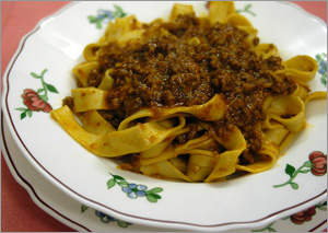 Pappardelle al ragù