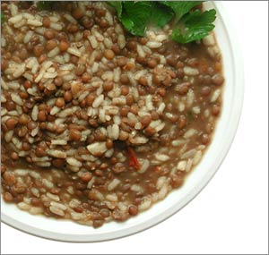 Rice with lentils
