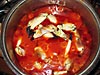Granchi aggiunti al sugo