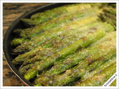 Asparagi al gratin