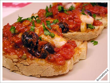 Bruschetta di totani