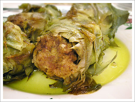 Carciofi ripieni di carne