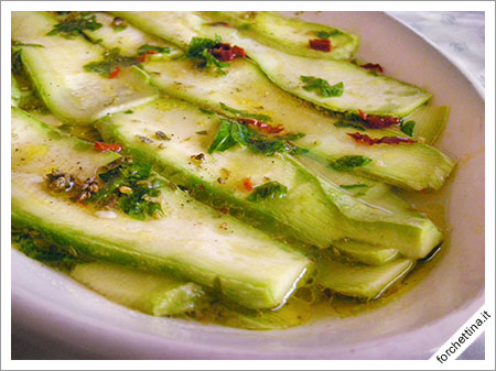 Carpaccio di zucchine