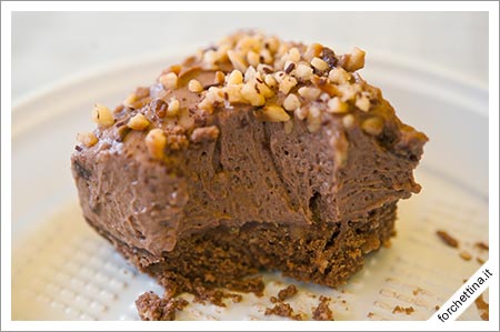 Quello che non rimane di una fetta di cheesecake alla Nutella