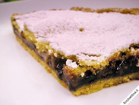 Crostata di nutella e pere