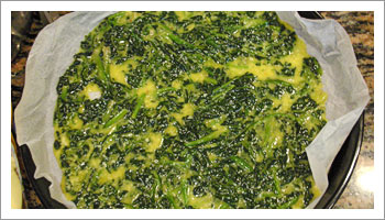 Frittata di spinaci ripiena