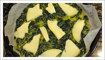 Frittata di spinaci ripiena
