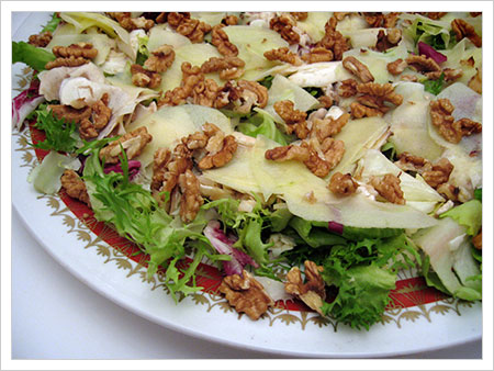 Insalata funghi e noci