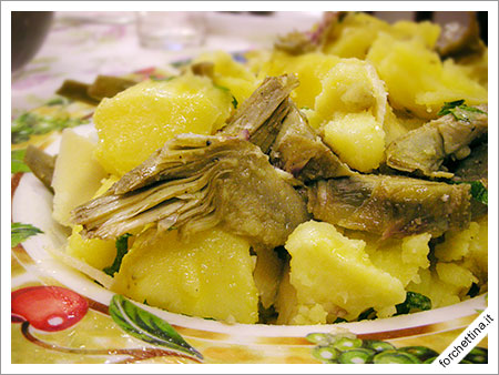 Insalata di patate e carciofi