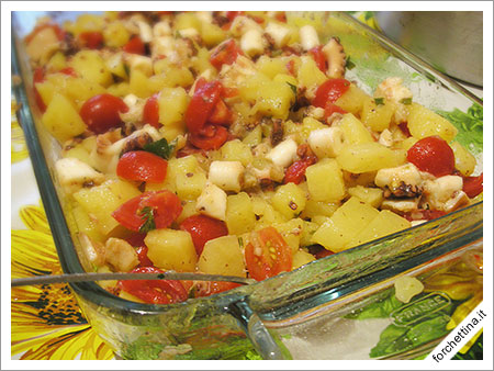 Insalata di polipo con le patate