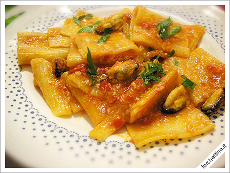 Paccheri con le cozze