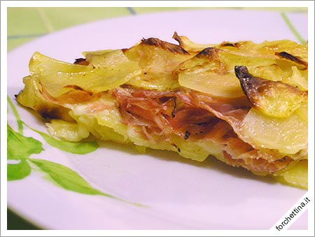 Patate al forno con provola e speck