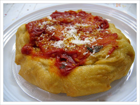 Pizzette fritte al pomodoro