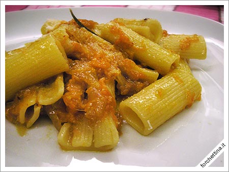 Rigatoni con la zucca