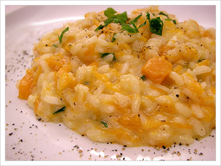 Risotto con la zucca