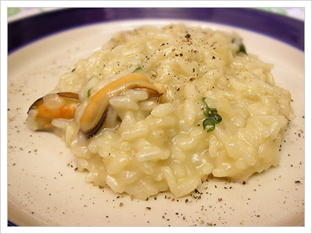 Risotto con le cozze