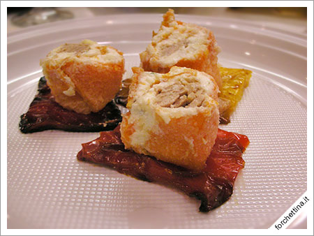 Rotolini di zucca 

e caprino
