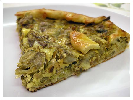 Torta rustica carciofi e philadelphia