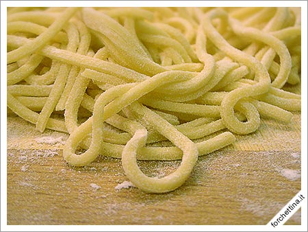 Spaghetti alla chitarra.