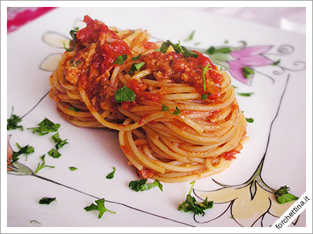 Spaghetti con il tonno