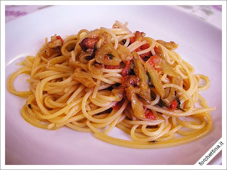 Spaghetti con le melanzane