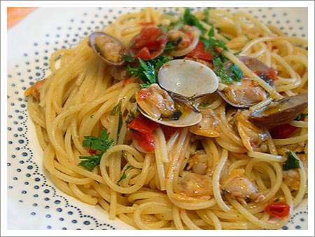 spaghetti con le vongole