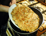 Artichokes omlet