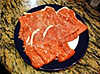 Meat bundles with tomato sauce